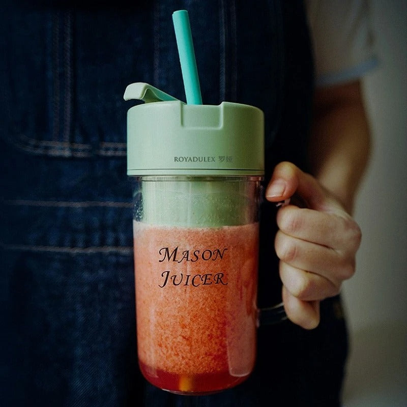 500ML Wireless Juicer Cup Portable Juice Blender Mini Ice Crusher Home Outdoor Office Fruit Milkshake Vegetable Juice Maker